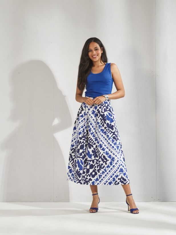 21-Tila top bic blauw - Cathy rok Santorini blue (4)
