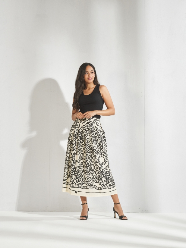 2-Tila Top Zwart- Cathy Rok Zanzibar