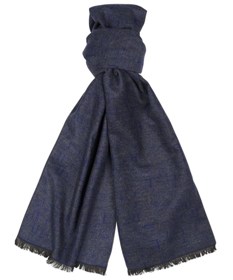 PM2S30025A SCARF VISCOSE POLY NAVY P Navy