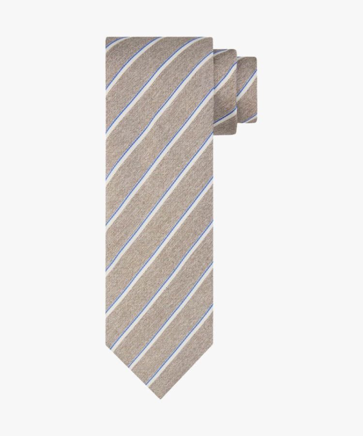 PPUA10010A TIE SILK WOVEN BROWN H Brown