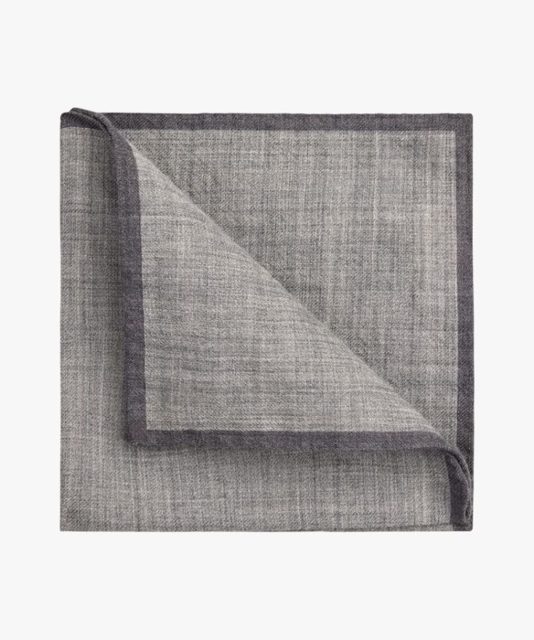 PPVN30034A PSQ WOOL PRINT GREY C Grey