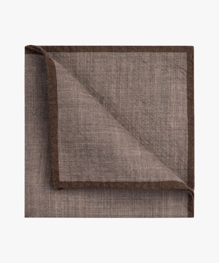 PPVN30034C PSQ WOOL PRINT BROWN H Brown