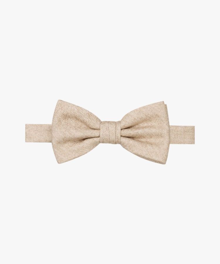 PPVV30008A BOWTIE SILK PRINT BEIGE F Beige