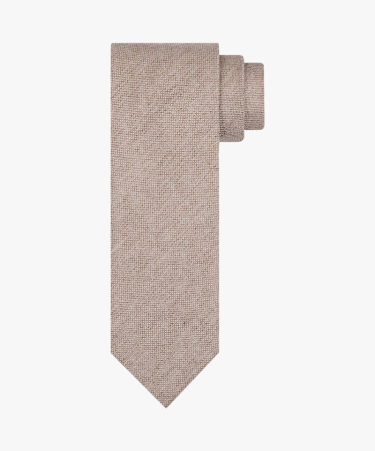 PPWA10012A TIE SILK LIN WOVEN BEIGE F Beige