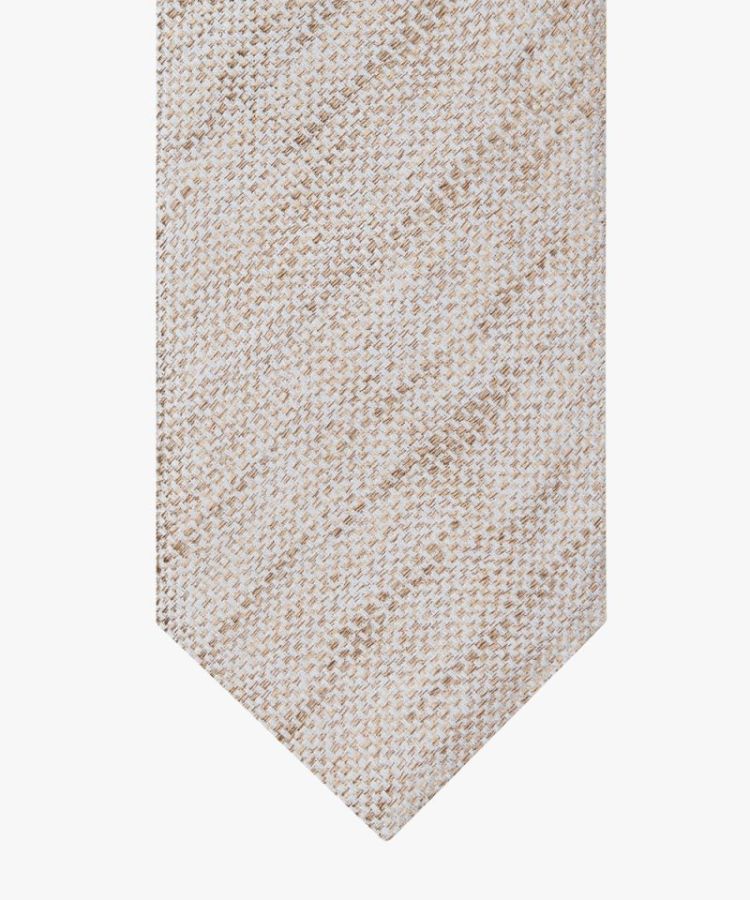 PPWA10016A TIE SILK WOVEN BEIGE F Beige