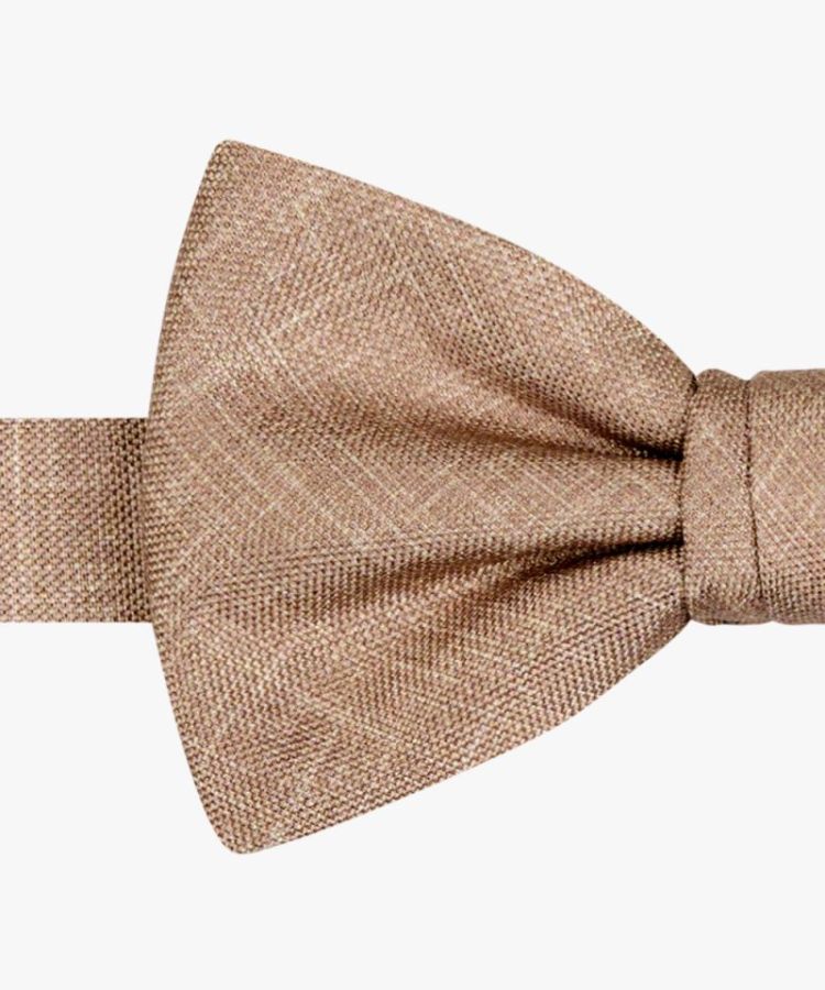 PPWV10039H BOWTIE SILK PRINT BEIGE F Beige