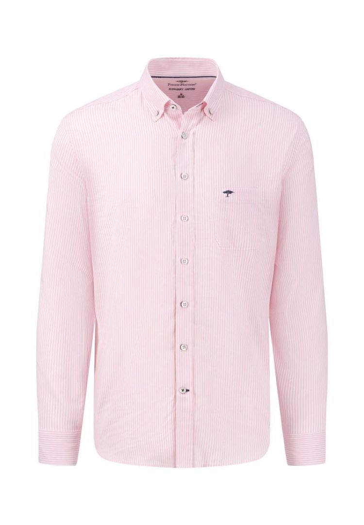 All Season Oxford Shirt. 1-1. B.D. 5560 pink strip