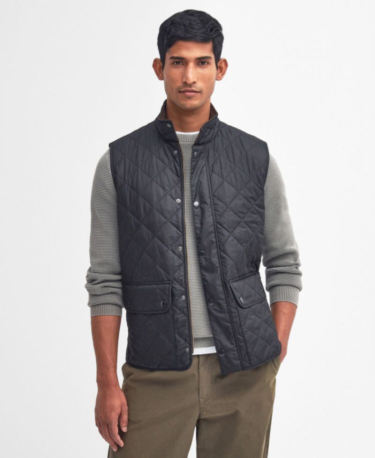 BARBOUR NEW LOWERDALE GILET SOS - NY71 NAVY