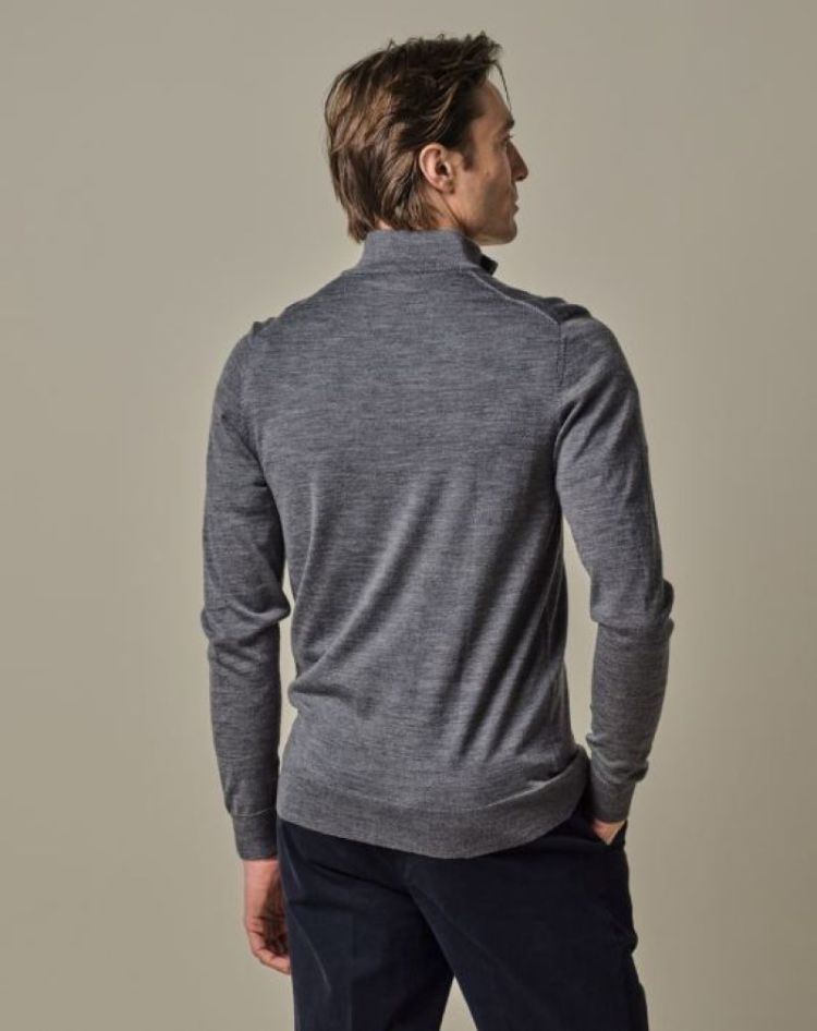 PP2J00012B PULLOVER HALF ZIP GREY C Grey