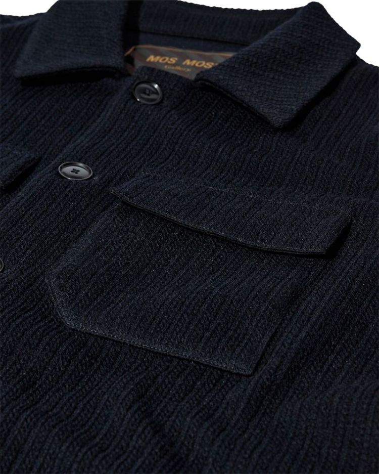 AUSTIN KNIT OVERSHIRT 469 Navy