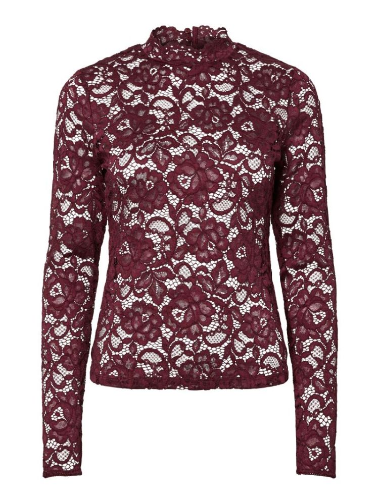 YASLACEY LS LACE TOP S. 190945 Port Roy