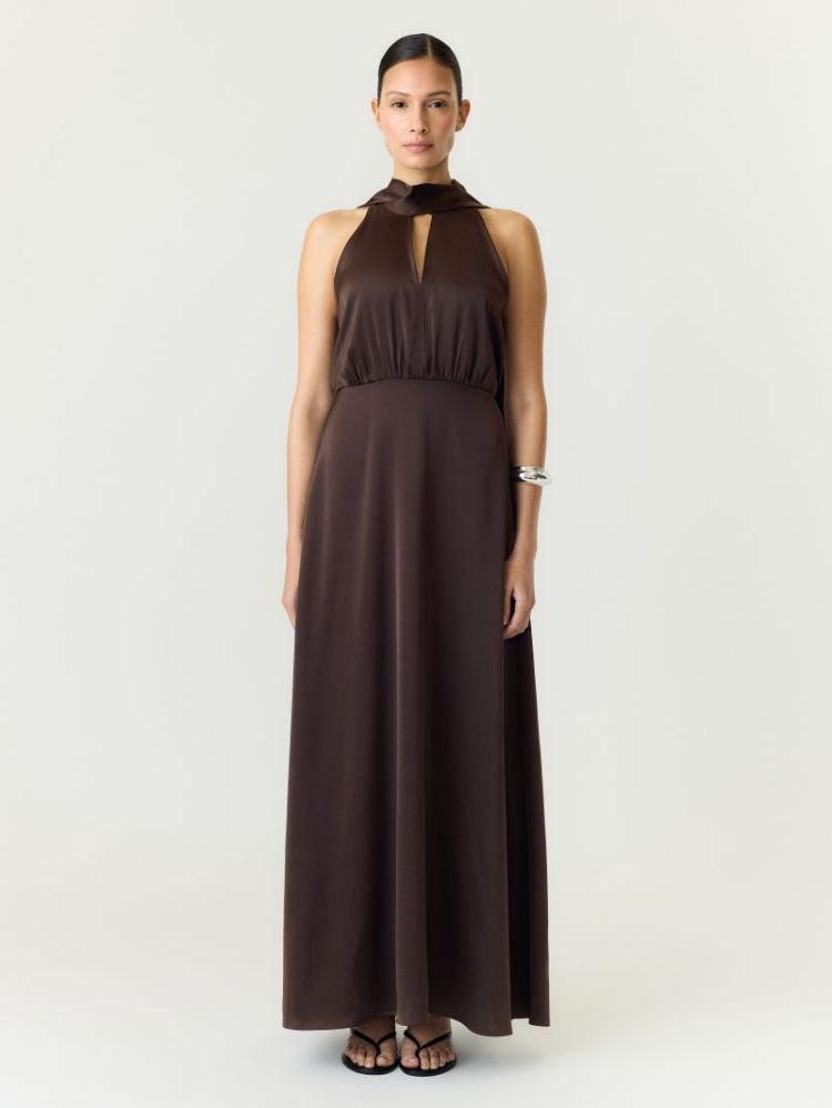 YASTHEA SL MAXI DRESS S. 229437 Coffee B