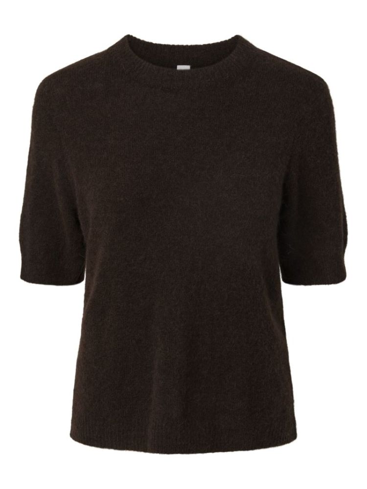 YASJOHI SS WOOL BLEND PULLOVER 229437 Coffee B