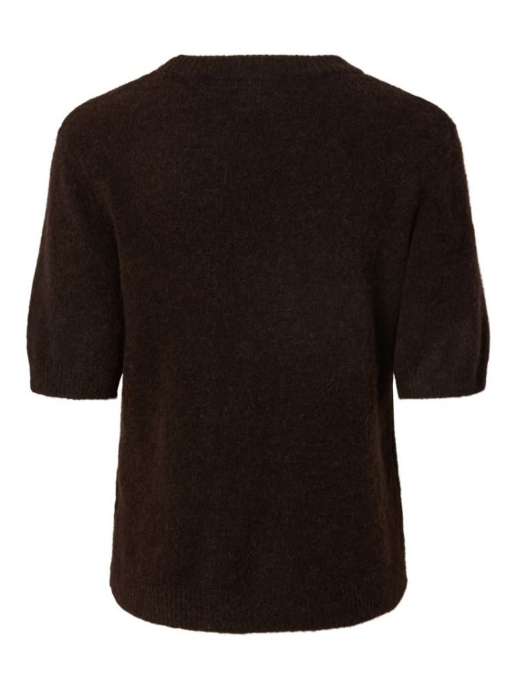 YASJOHI SS WOOL BLEND PULLOVER 229437 Coffee B