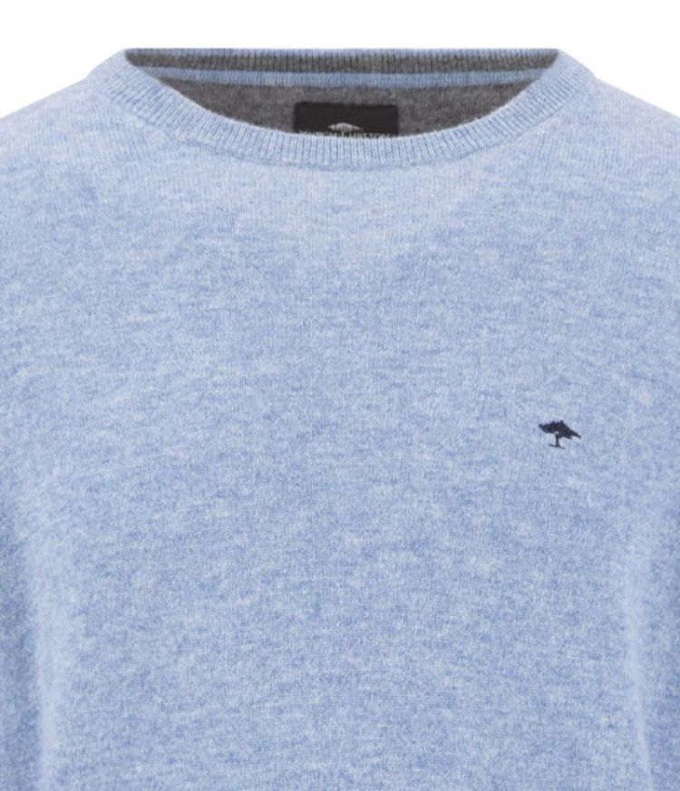 O-Neck. Merino Cashmere 660 air blue