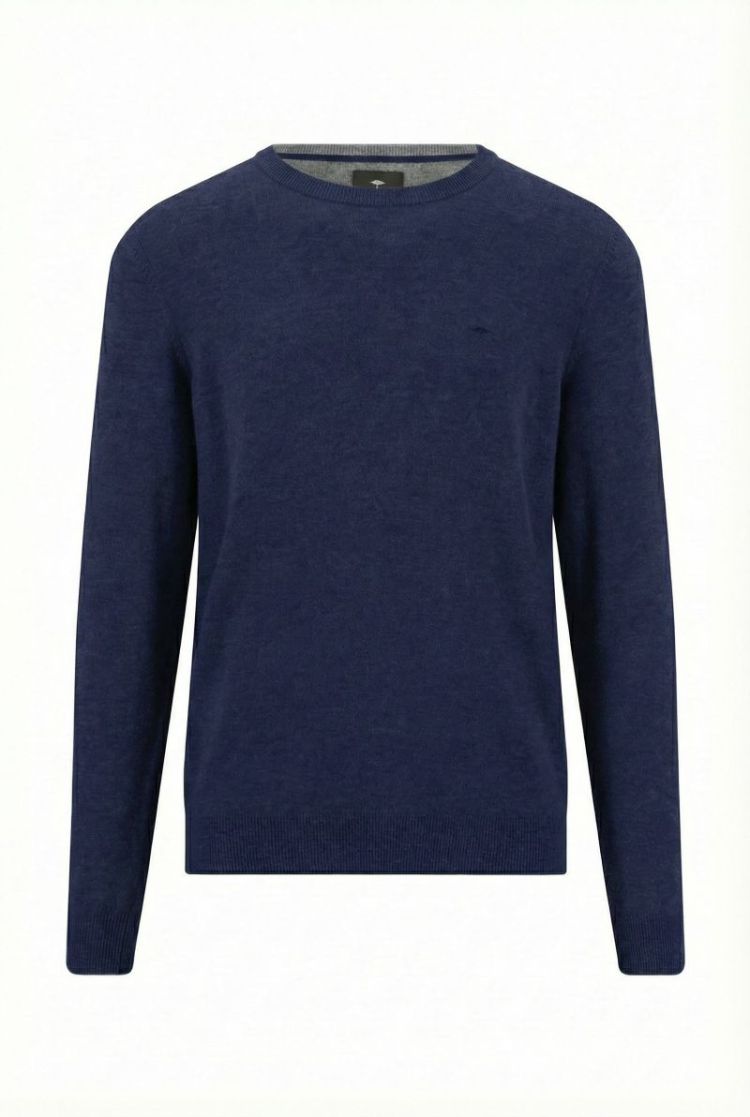 O-Neck. Merino Cashmere 661 ink blue