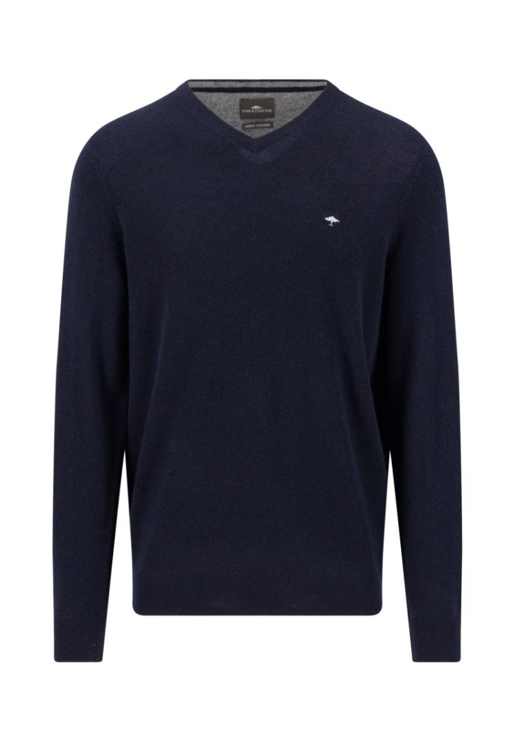 V-Neck. Merino Cashmere 690 navy