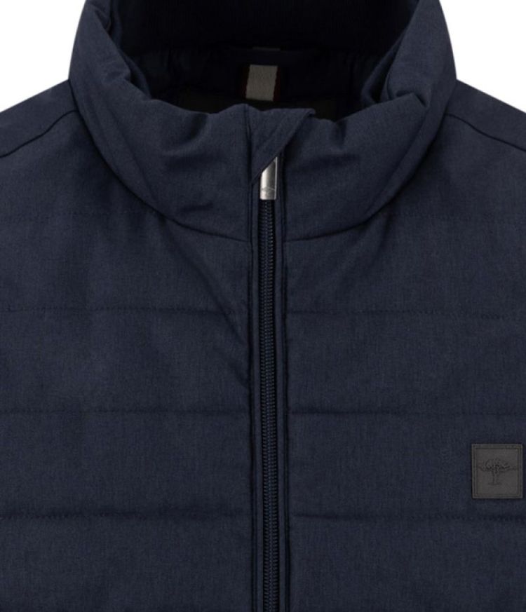 melange vest 688 dark navy