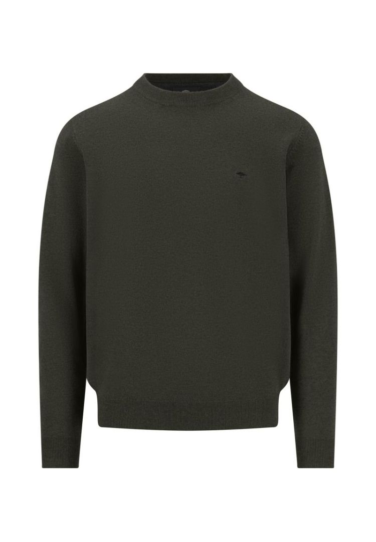 O-Neck. Lambswool*RWS 749 cypress