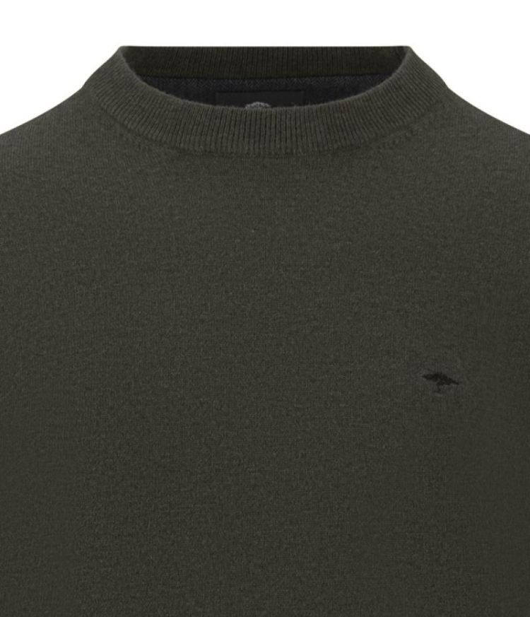 O-Neck. Lambswool*RWS 749 cypress