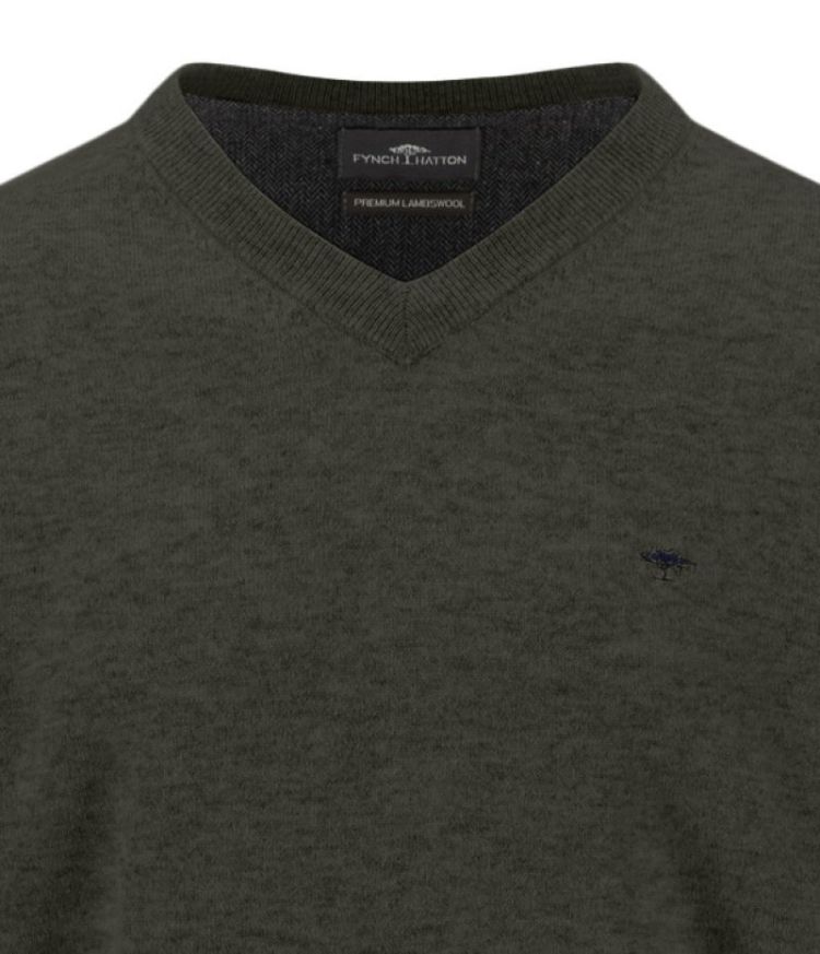 V-Neck. Lambswool*RWS 749 cypress