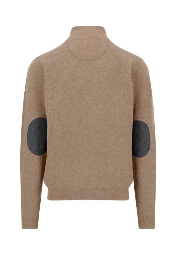 Cardigan. Lambswool*RWS 864 taupe