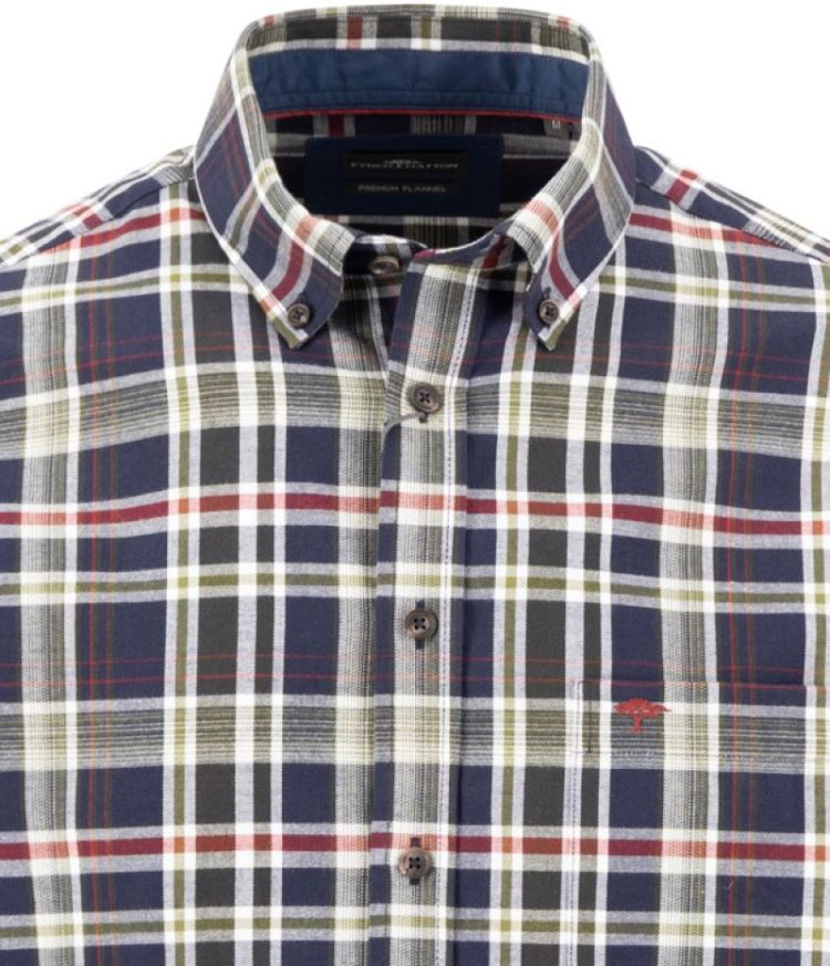 Colorful Flannel Check. B.D.. 1-1 748 moss