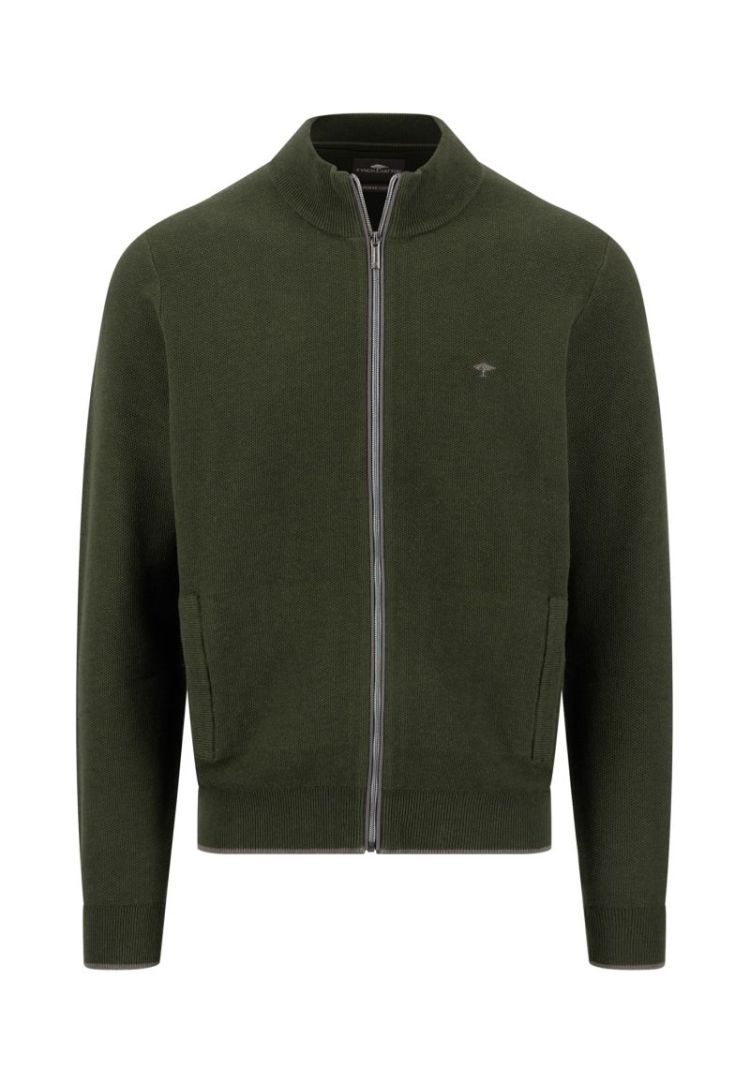 Cardigan-Zip. Structure 749 cypress