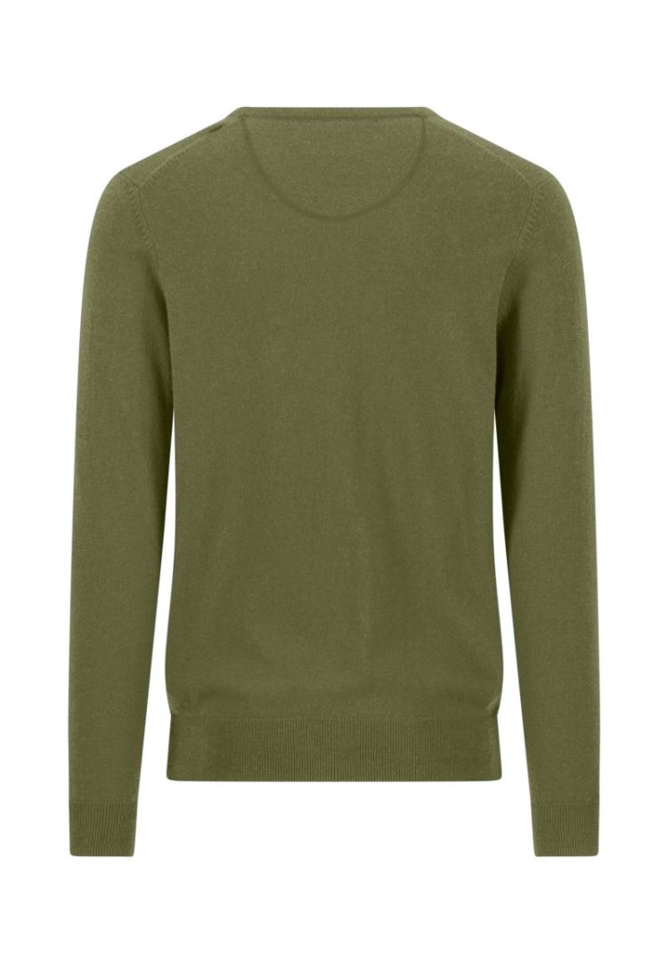 V-Neck. Merino Cashmere 748 moss