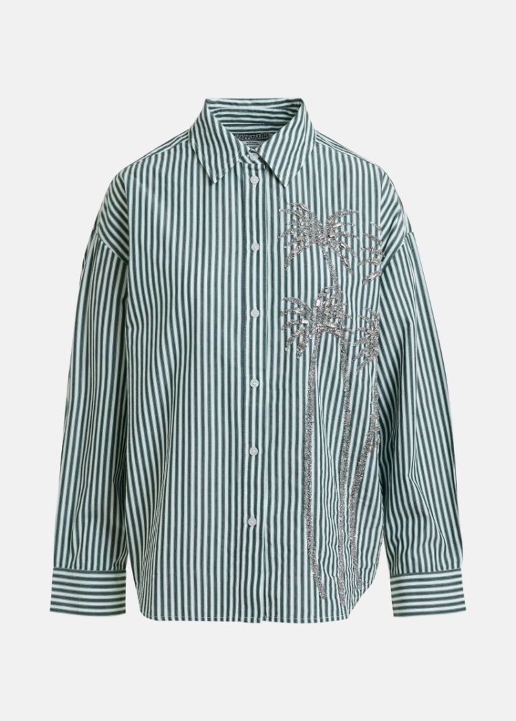 sequin palm tree shirt k1bg C1bottlegr