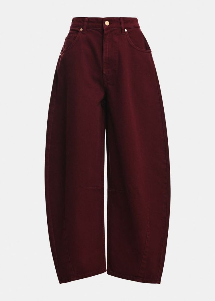 colour denim barrel leg wn10 Wine not