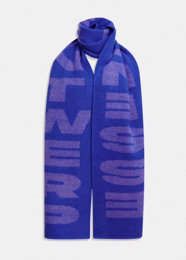 logo scarf k1ii C1indigo i