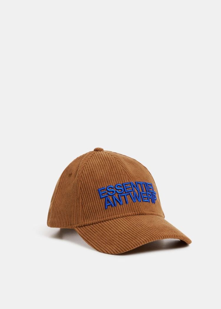 corduroy logo cap bw07 Brown suga