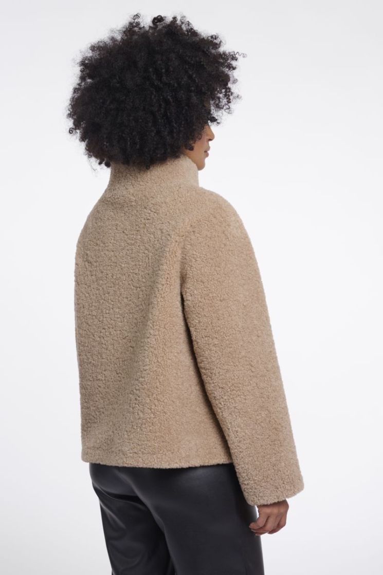 Jacket with high collar Oat 
