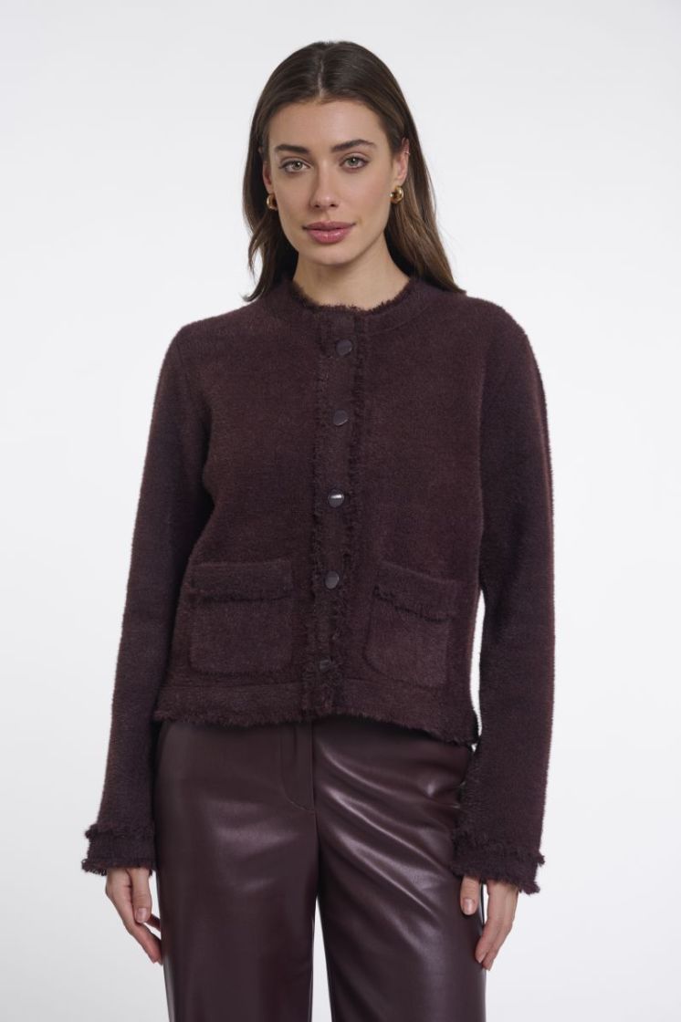 Jacket with fringe details Fudge cloak 