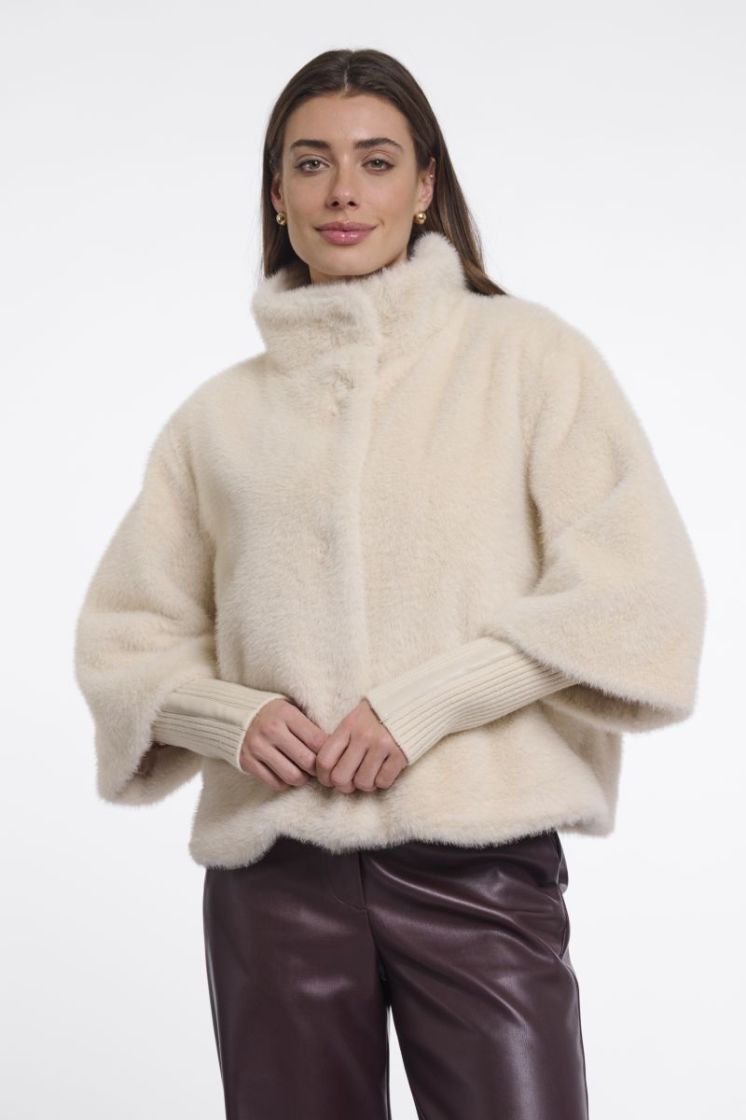 Jacket with rib cuffs Birch