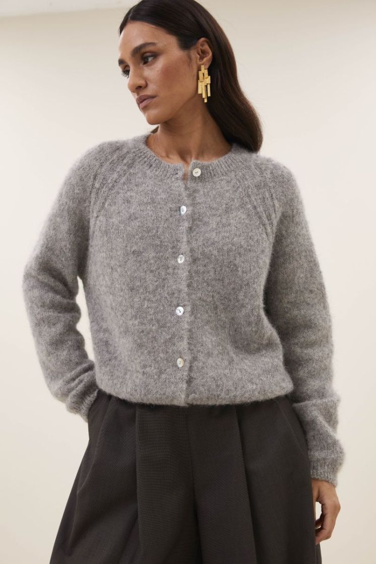 FALON CARDIGAN 825 grey melee