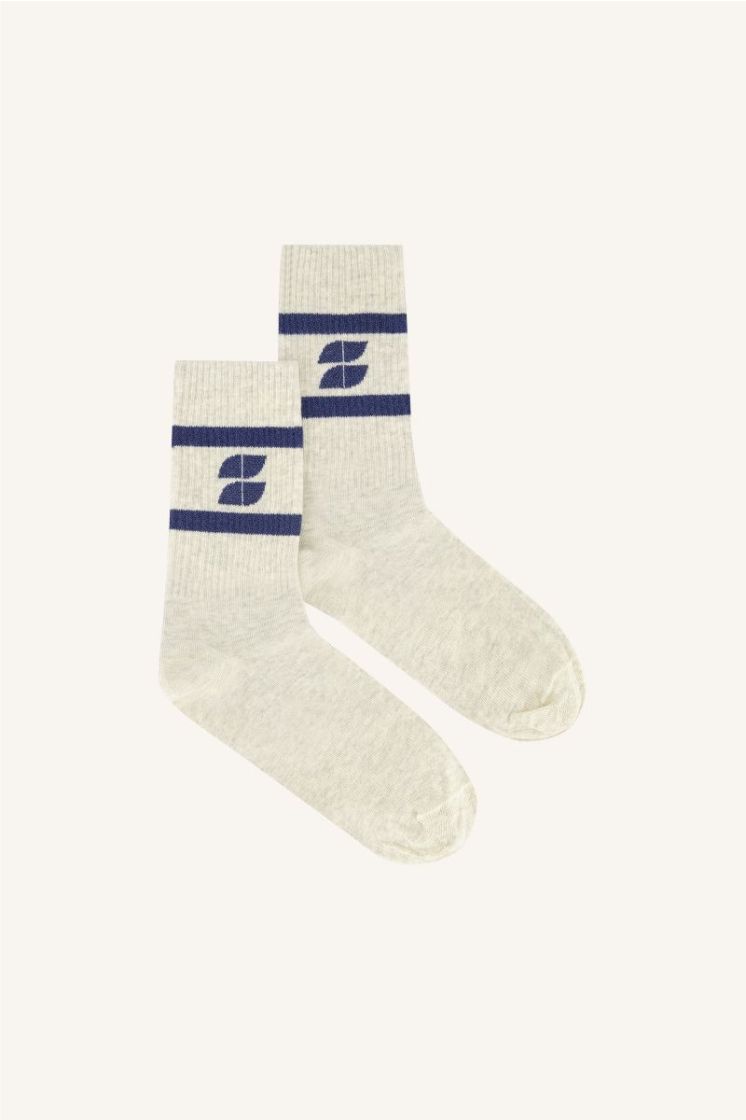 LOGO SPARKLE GREY SOCKS 601 navy