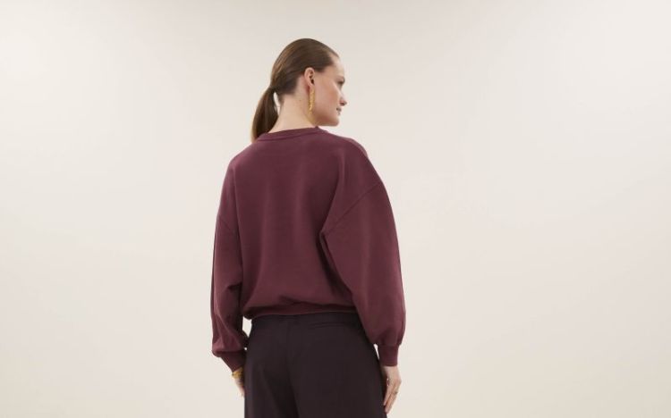 MALYN LOGO SWEATER 1339 burgundy c