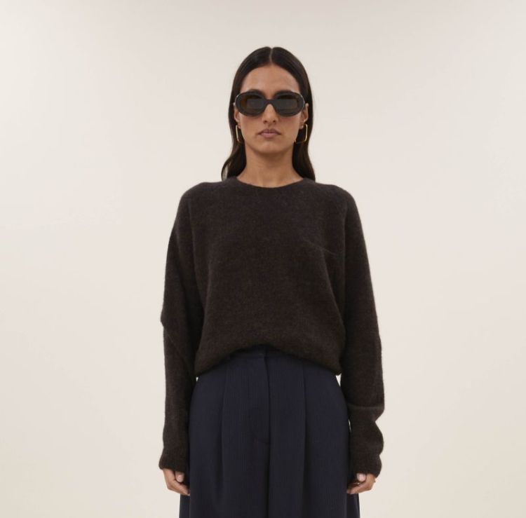 POLLY PULLOVER 787 deep brown