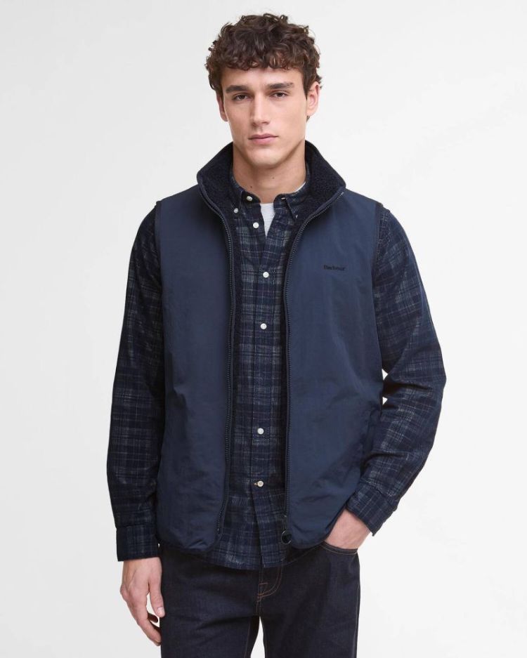 BARBOUR REVERSIBLE FLEECE GILET NY71 NAVY 