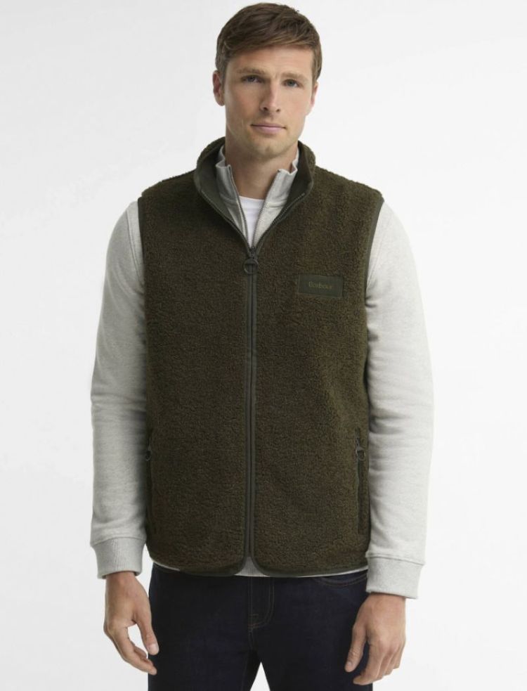 BARBOUR REVERSIBLE FLEECE GILET SG71 SAGE 