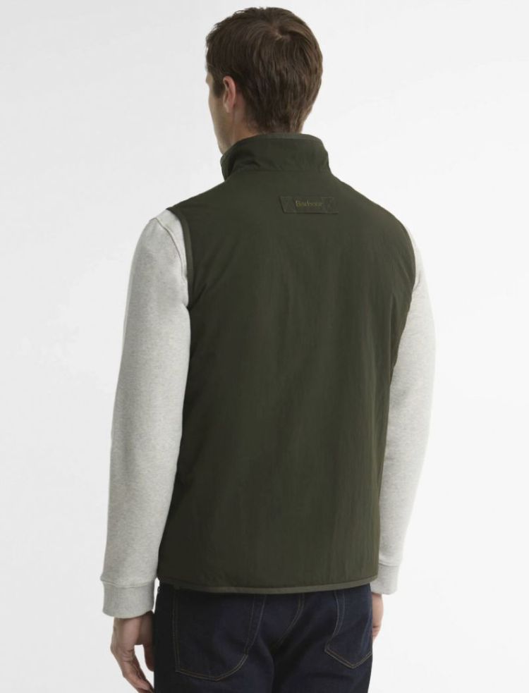 BARBOUR REVERSIBLE FLEECE GILET SG71 SAGE 
