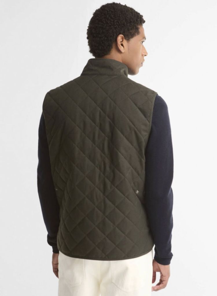 BARBOUR LUX LOWERDALE GILET SG92 DARK SAGE 