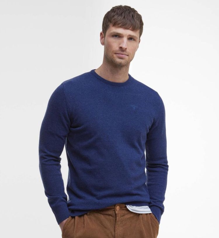 BARBOUR ESSENTIAL L-WOOL CREW NECK SWEATER SOS - BL71 DEEP