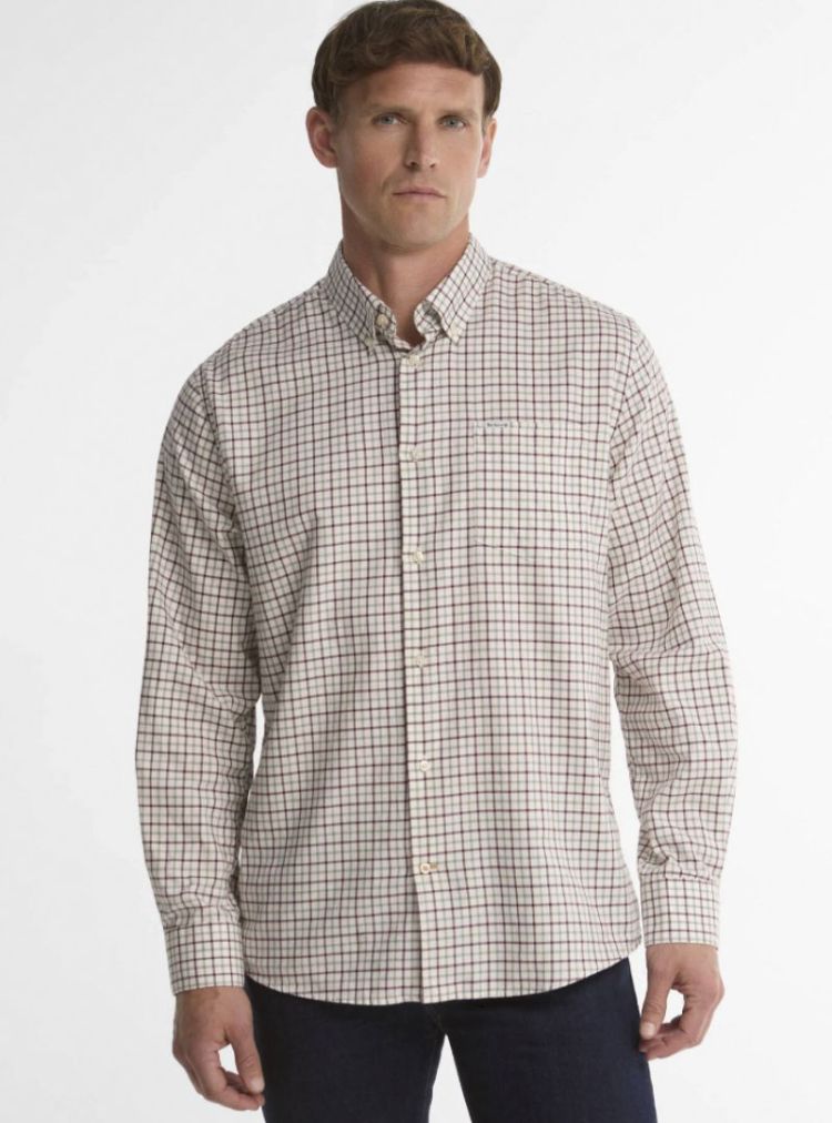 BARBOUR PRESTON REGULAR TATTERSALL SHIRT RE86 DARK BORDE