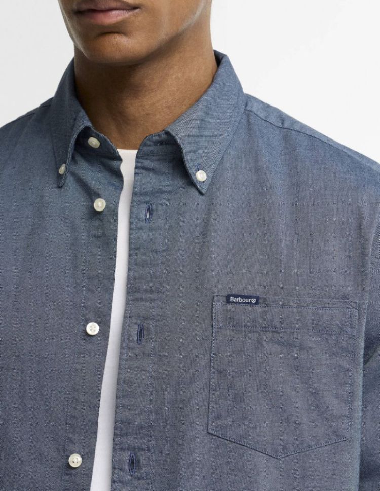 BARBOUR MARSDEN TAILORED OXFORD SHIRT BU75 TARN BLUE 