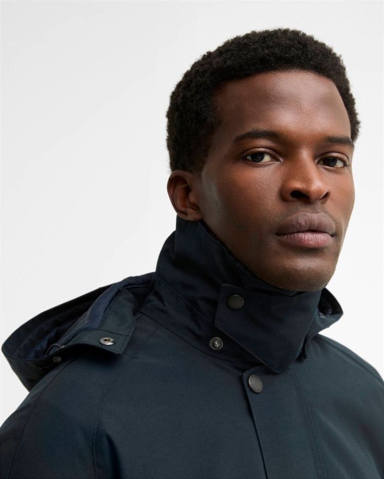 BARBOUR WINTER ASHBY WATERPROOF JACKET SOS - NY51 NAVY