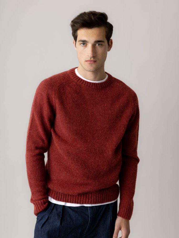 CARLOS CREW NECK KNIT 276 Burnt Russe