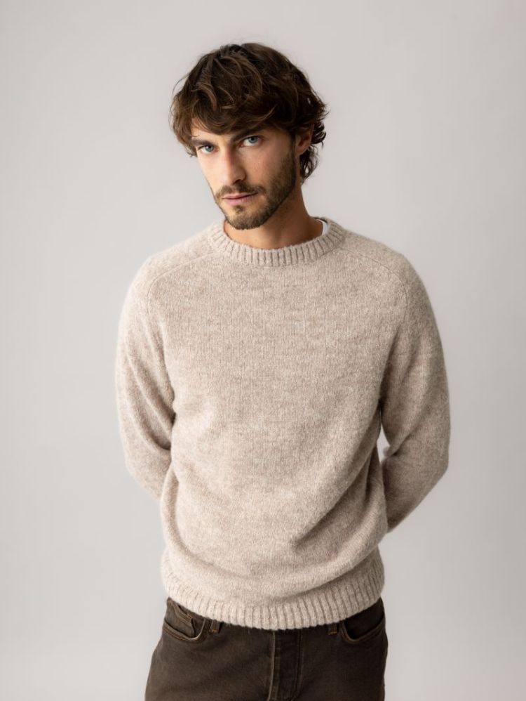 CARLOS CREW NECK KNIT 876 Light Grey 